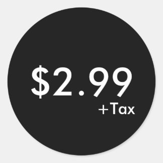 Price Label With Tax