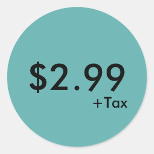 Price Label With Tax