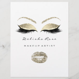 Price List Flyer Black White Eyes Lips God Lashes