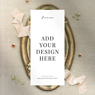 Price List Printing Menu Business Rack Card 4x9"