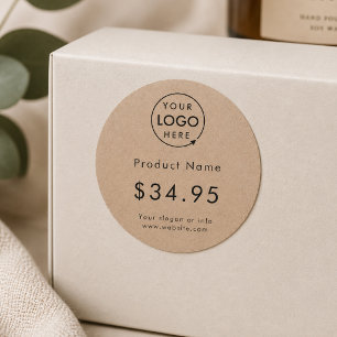 Price Stickers Rustic Product Pricing Label