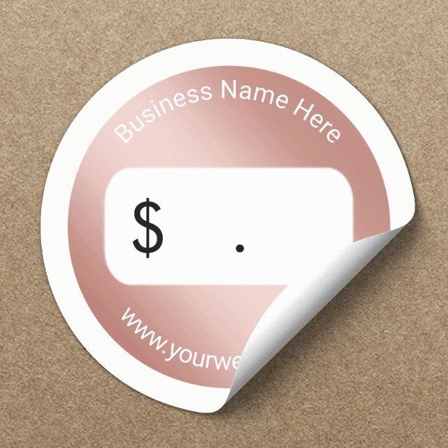 Price Tag Elegant Rose Gold (Creator Uploaded)