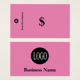 Price Tags No Barcode Pink Retail Sales Tag