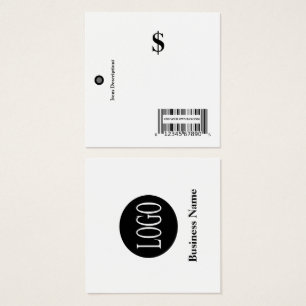 Price Tags with Barcode Retail Sales Tag