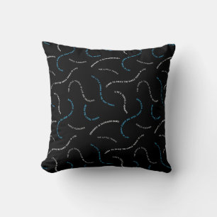 Priceless Abstract Wavy text pattern Cushion