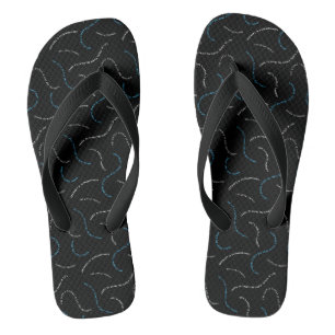 Priceless Abstract Wavy text pattern Jandals