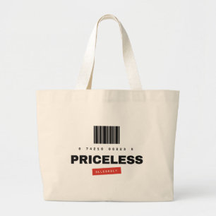 Priceless Allegedly Sarcastic Humour Jumbo Tote Ba