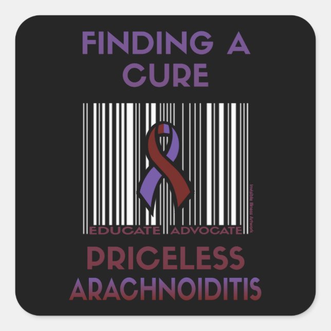 Priceless...Arachnoiditis Square Sticker (Front)