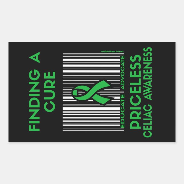 Priceless...Celiac Rectangular Sticker (Front)