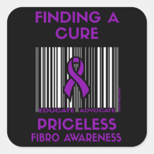 Priceless...Fibro Square Sticker