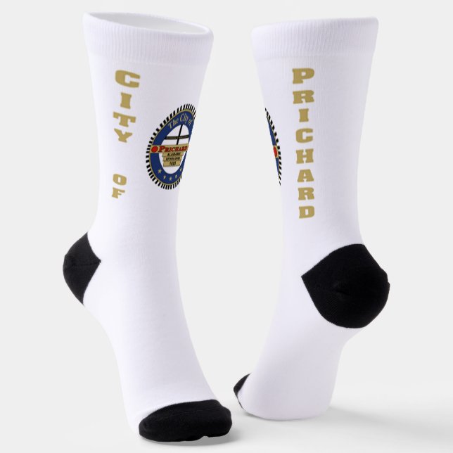 Prichard (Alabama) city flag Socks (Angled)