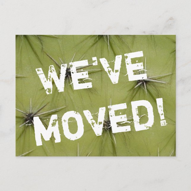 Prickley cactus moving postcards (Front)