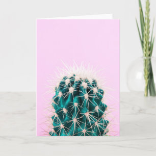 Prickley Cactus on Pink Card