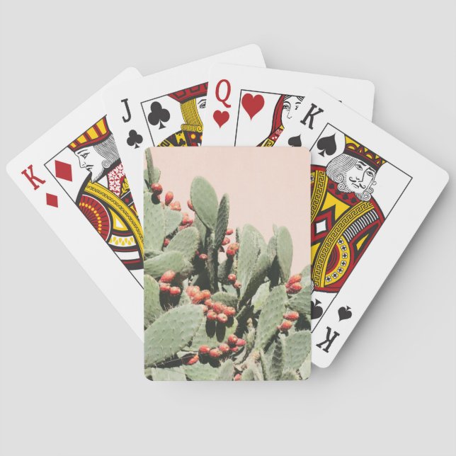 Prickley Pear Cactus Playing Cards (Back)
