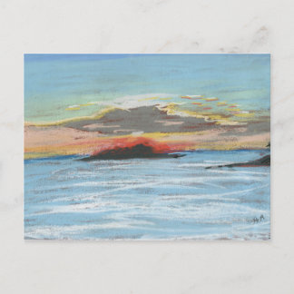 Prickly Bay sunset postcard