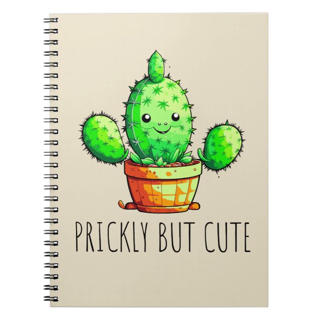Prickly but cute notebook (Front)