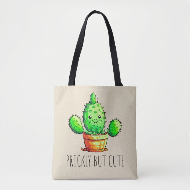 Prickly but cute tote bag (Front)