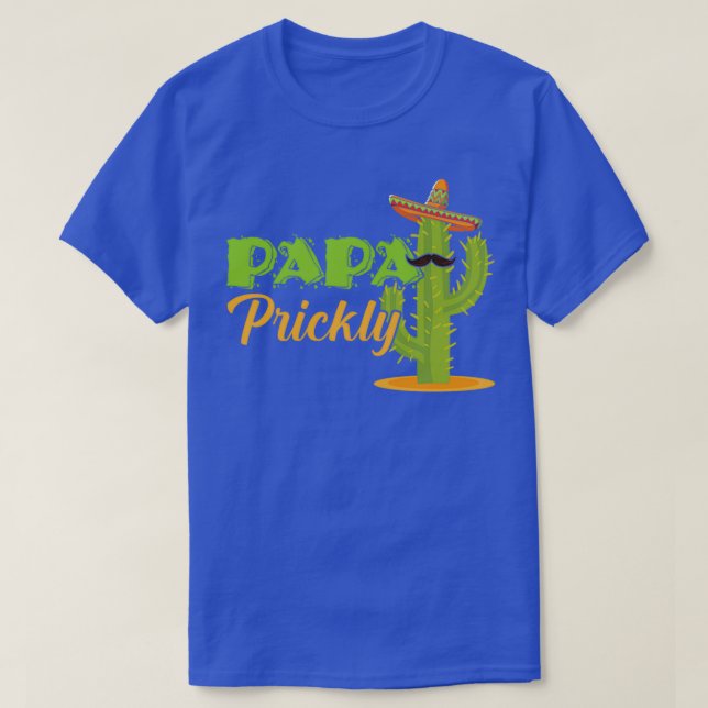 Prickly Dad Mexico Beard Wearer Cinyo de Mayo T-Shirt (Design Front)