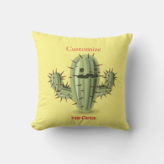 Prickly Irate Cactus Thunder_Cove Cushion (Front)