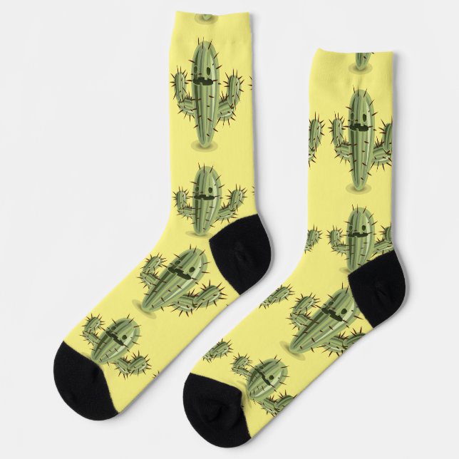 Prickly Irate Cactus Thunder_Cove Socks (Left)