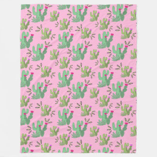 Prickly Paradise Fleece Blanket