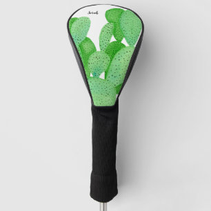Prickly Pear Cactus Script Personalised Golf Head Cover