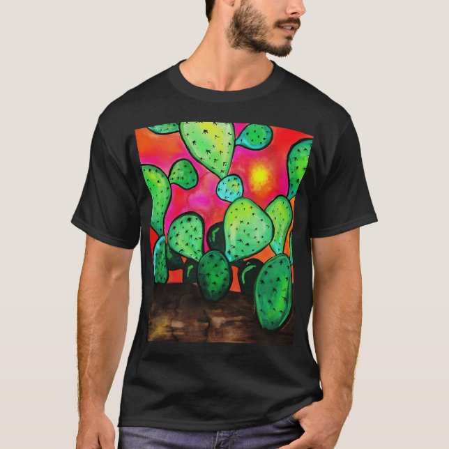 Prickly Pear Cactus T-Shirt (Front)