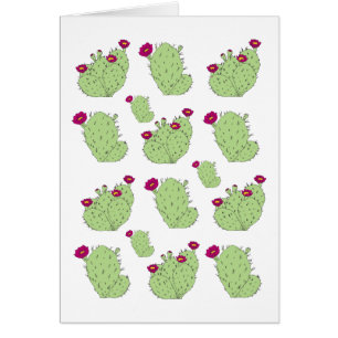Prickly Pear Pattern Texas State Plant Cactus Love