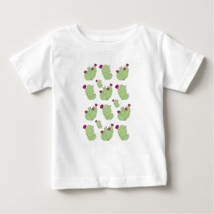 Prickly Pear Pattern Texas State Plant Cactus Love Baby T-Shirt