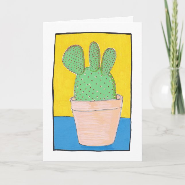 Prickly pear with three lobes, drawing, art card (Front)