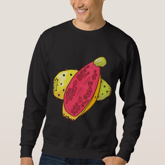 Prickly Pears Fruit Food Vegan Vegetarian Sweatshirt (Front)