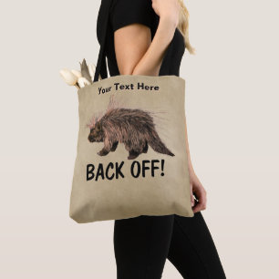 Prickly Porky - Back Off Tote Bag