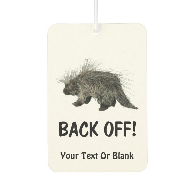 Prickly Porky Car Air Freshener (Front)