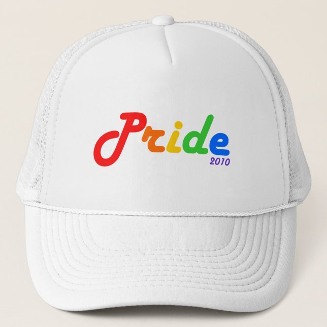Pride 2010 Rainbow Design Hat (Front)