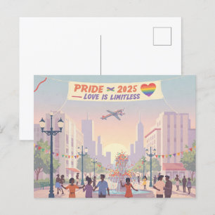 'Pride 2025 – Love Is Limitless' Postcard