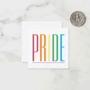 PRIDE 2.5" Square Flat Card