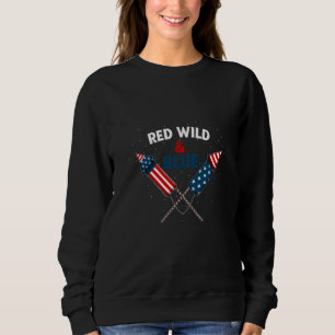 Pride 4th July USA American Flag Freedom Red White Sweatshirt