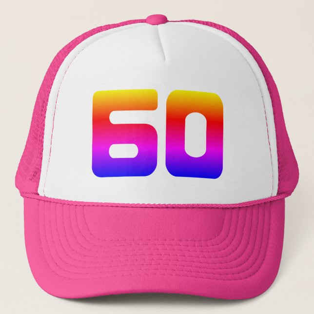 Pride 60th Birthday Party Trucker Hat (Front)