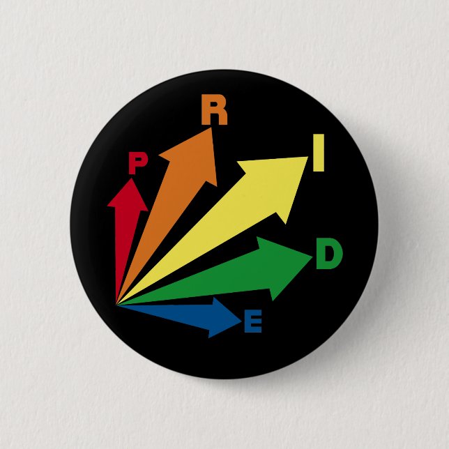 pride 6 cm round badge (Front)