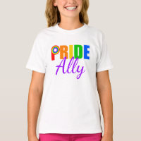 Pride Ally Gay Straight Alliance Rainbow LGBT Kids
