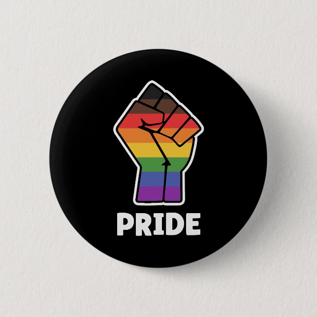 Pride Alternative Pride Fist Design for Equality 6 Cm Round Badge (Front)