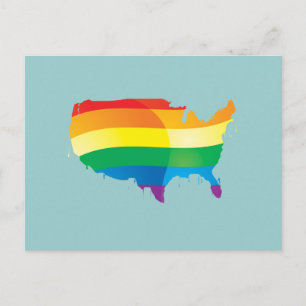 PRIDE AMERICA POSTCARD