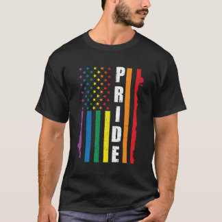 Pride American Lgbt Flag Usa Pride For Equality Us T-Shirt