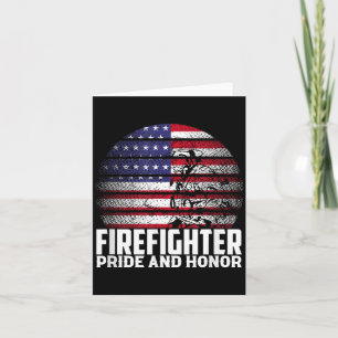 Pride And Honor Fireman Gift Proud Firefighter Quo Card