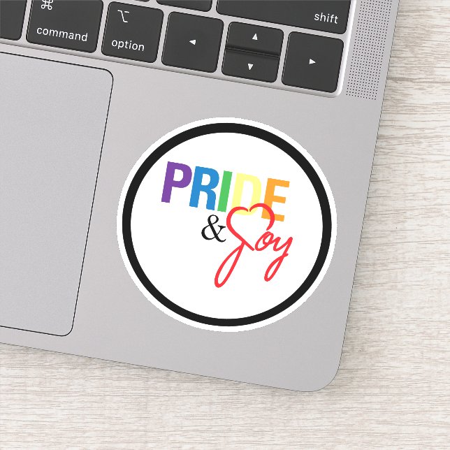 Pride and Joy Logo Vinyl Sticker (Detail)
