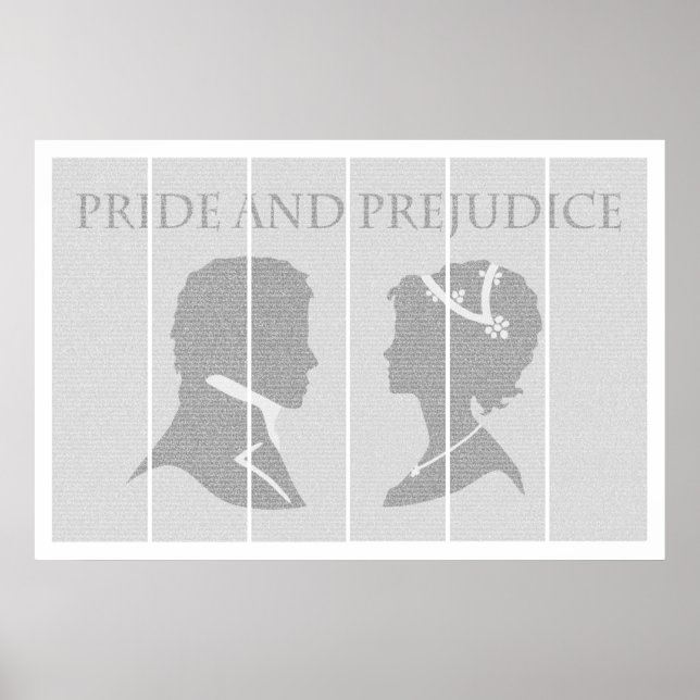 Pride and Prejudice 24x36 full text poster (Front)