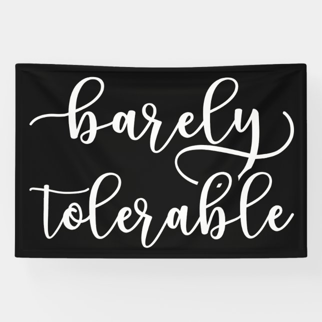 Pride And Prejudice - Barely Tolerable I Banner (Horizontal)