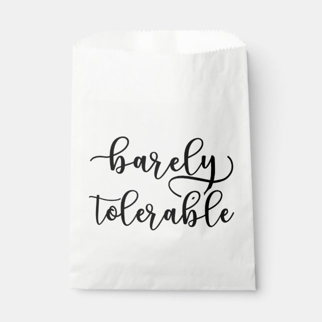 Pride And Prejudice - Barely Tolerable I Favour Bags (Front)