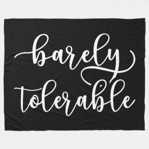 Pride And Prejudice - Barely Tolerable I Fleece Blanket