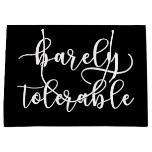 Pride And Prejudice - Barely Tolerable I Large Gift Bag